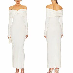 Helsa Jersey Off The Shoulder Dress
